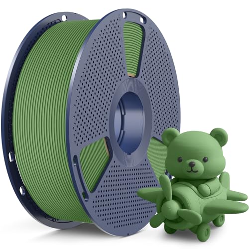 Image of SUNLU High Speed Matte PLA 3D Printer Filament 1.75mm 1KG, Olive Green | Up to 600mm /s Fast 3D Printing Filament, Smooth Matte PLA, Fits Most FDM 3D Printers, 1KG Reusable Spool