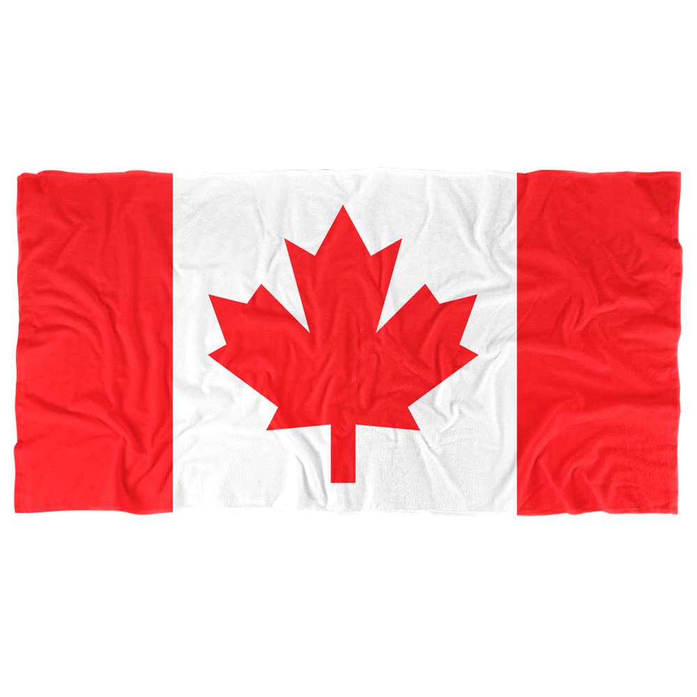 LOGOVISION Canadian Flag Beach Towel, 30