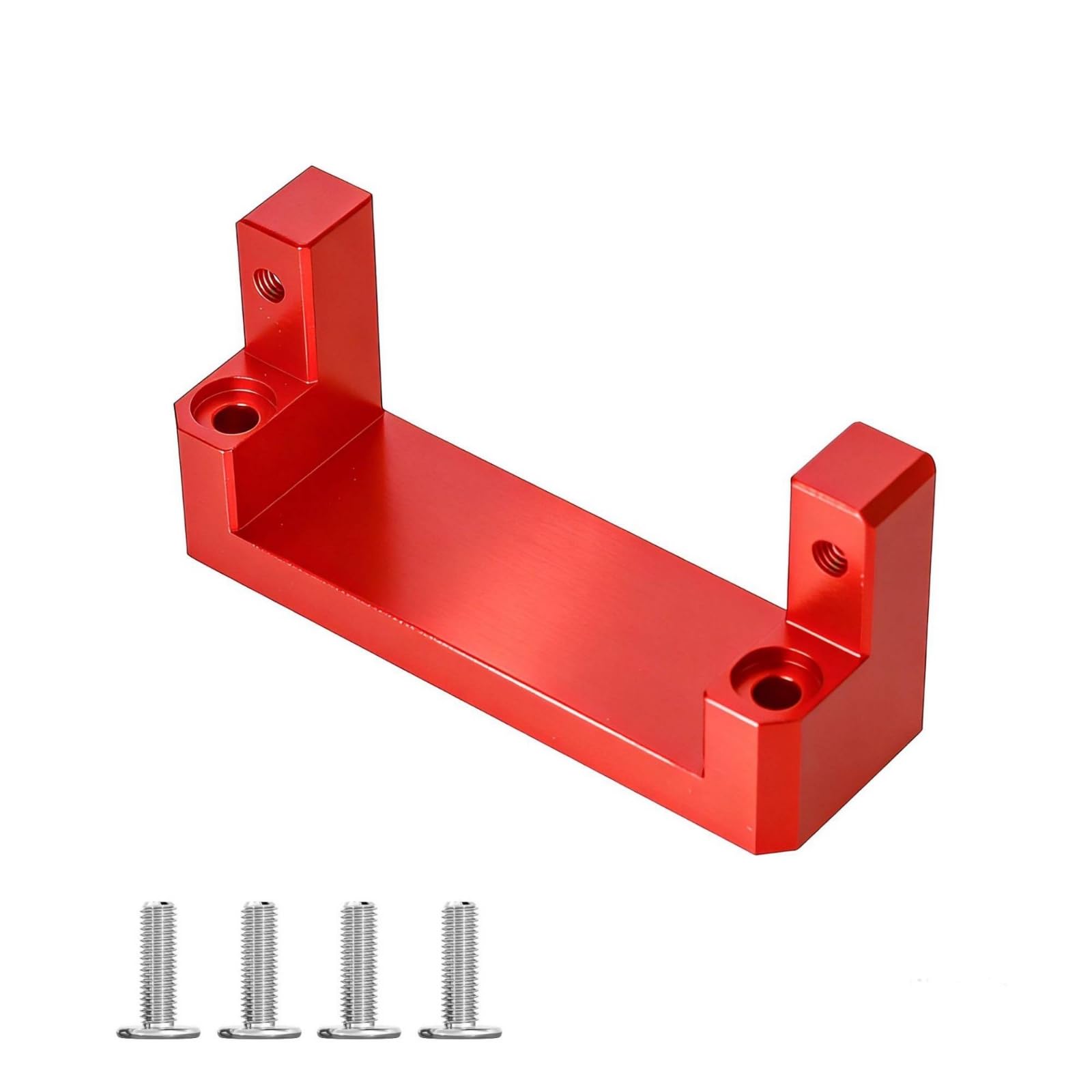 Low Middle Servo Bracket Upgrade Part Metal Servo Mount Direct Replacement, Red-image-4
