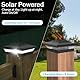 ILIKEPOW Solar Pfostenleuchte, 2 Modi LED Pfostenkappen Wasserdichte Garten Outdoor Solar Pfostenkappe für 9x9,10x10 cm Holzpfosten, Deck, Zaun (Kaltweiß 6000K & Warmweiß 3000k, 2 Stück)