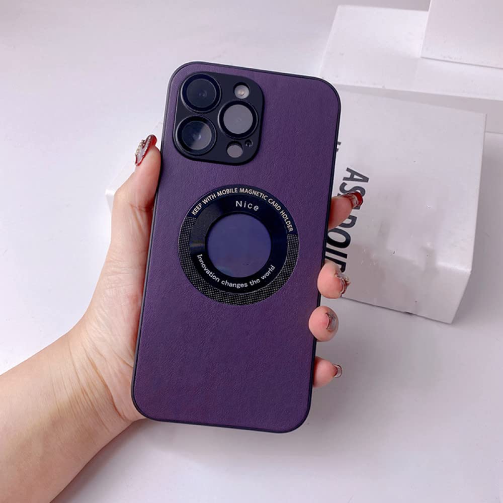 Coque antichoc iPhone 14 Plus violette film objectif intégré - 6