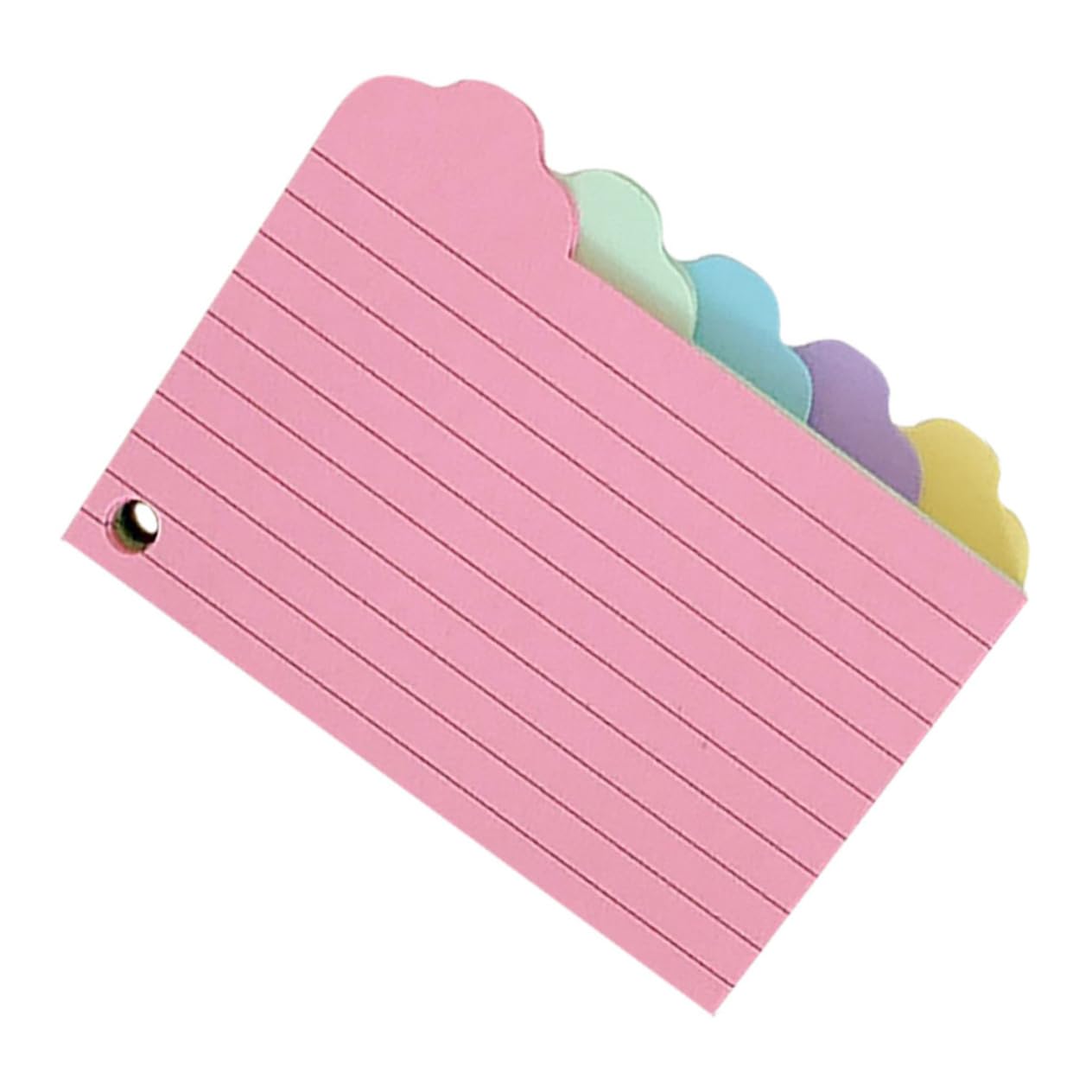 HOMSFOU 5 Sätze Notizpapier Vokabelheft Registerkarten Mit Unlinierten Wiederholungskarten Für Schüler Mehrfarbiges Karteikartenmaterial Pädagogisches Studium Bunte 125 Blätter * 5