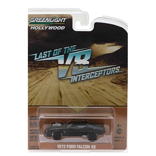 Greenlight - 44770A - Die Cast Modelo 1973 Ford Falcon XB Last of The V8 Interceptors Metal Hollywood - Multicolor - 7cm Escala 1/64