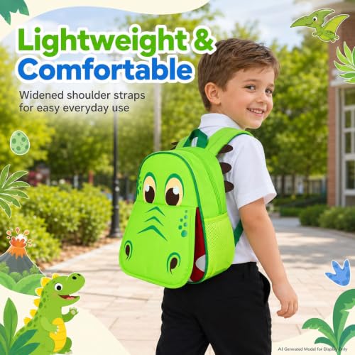 Image of Toddler Backpack for Girls and Boys, Preschool Bookbag, 12 inch Cute Cartoon Animal School Bag