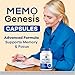 (2 Pack) Memo Genesis Capsules - Original MemoGenesis Brain Health Daily Support Pills Natural Advanced Formula Cognitive Health & Function to Help Maintain Clarity Focus, 120 Capsules for 2 Months