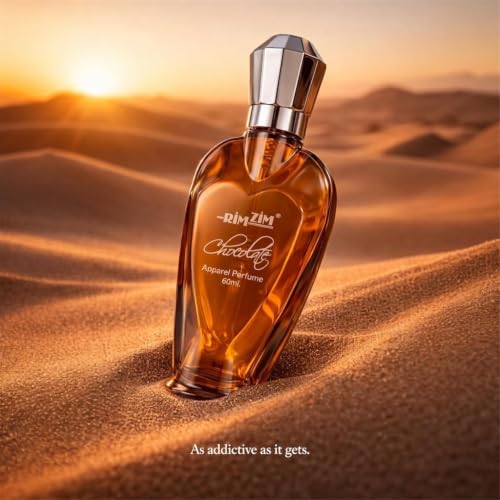 Image of RIM ZIM Chocolate Perfume | Unisex For Men and Women | Elegant 60ml | Long Lasting Fragrance | Perfect | For all occasions | Notes of Cocoa, Vanilla Flower, Hazelnut, Vanilla Bean | Sweet | Best gift for men and women | EDP Eau De Parfum