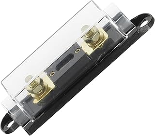 1 Set ANL Fuse Holder Bolt-on Fuse car Fuse Holder fusible with Fuse 40A 60A 80A 100A 200A 250A 300A Fuse AMP (Size : Holder with 130A)