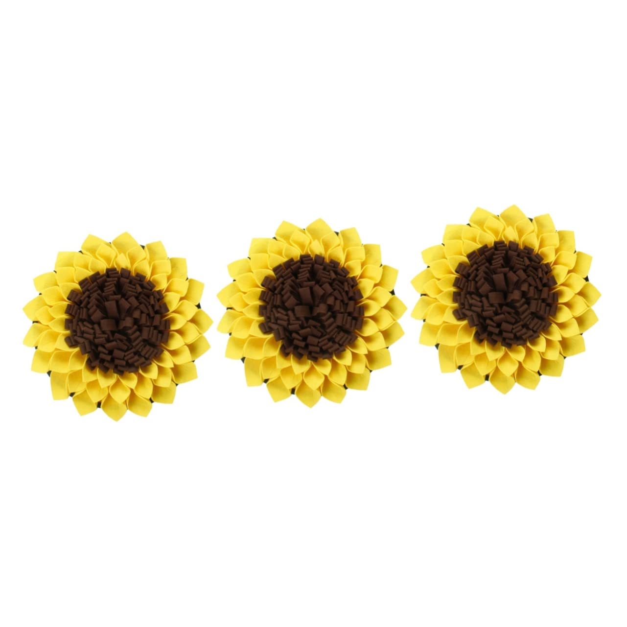 Angoily 3piezas Alfombra De Forrajeo para Perros Mat De Comida Lento Diseño De Girasol Estimula El Olfato y Reduce El Estrés para Entrenamiento De Alimentación y Entretenimiento De