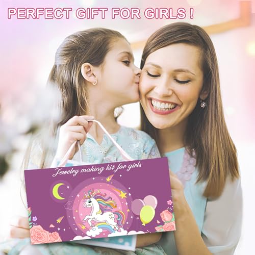 Redtwo REDTWO-CHARM BRACELET MAKING KIT 200 Pcs Charm Bracelet Making Kit, Friendship Jewelry Making Supplies Unicorn/Mermaid/Birthday Gifts Toys For Teen Girls Age 4 5 6 7 8 9 10 12 Year Old, Arts Crafts For Kids Ages 8-12 thumb #6