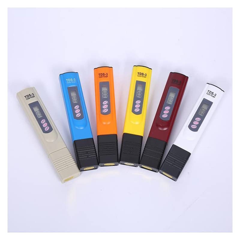 Digital TDS Tester Meter Monitor TEMP PPM Tester Pen LCD Temperature Meters Stick Water Purity Quality Monitors Mini Filter Test - (Color: with paper box)
