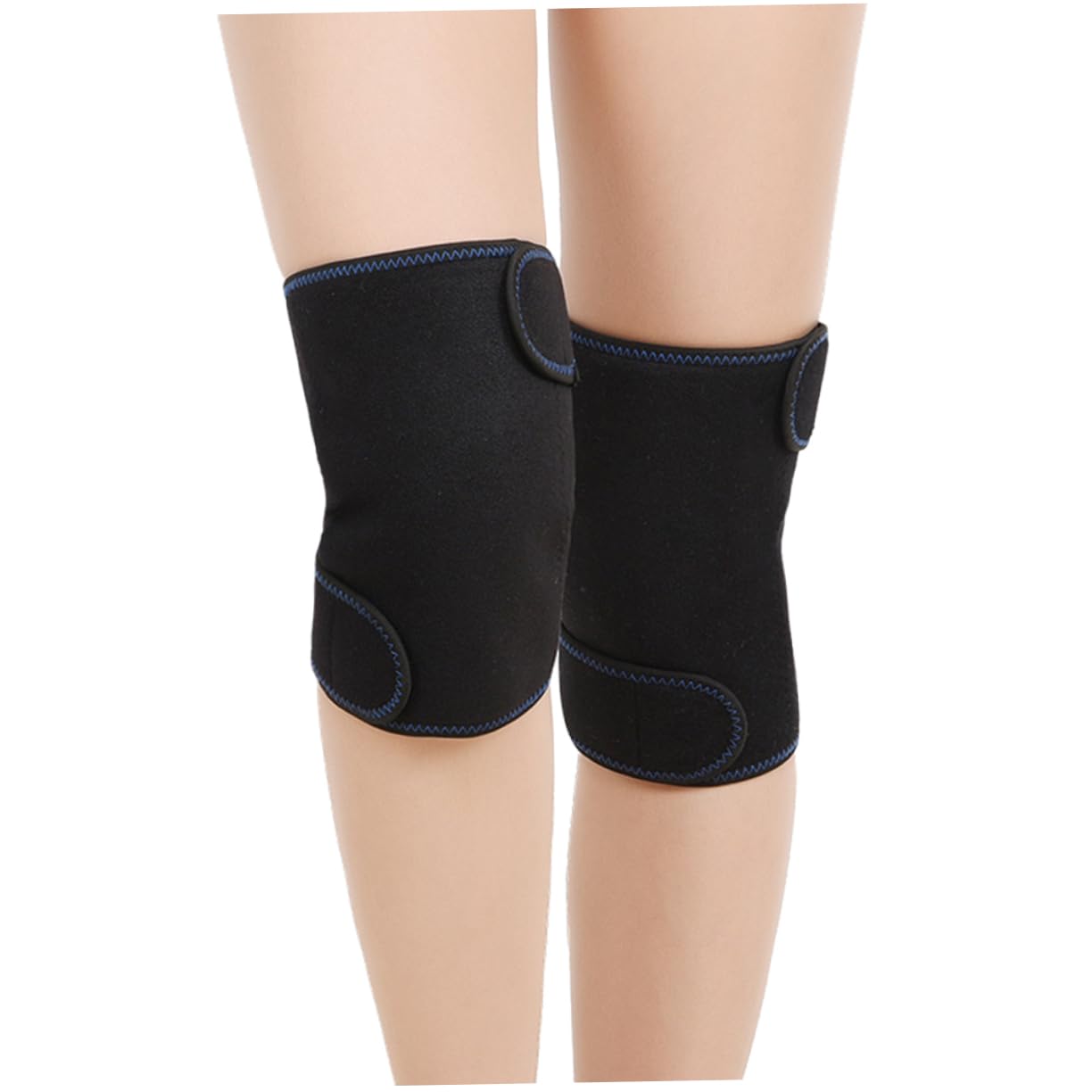 COOLHIYA 1pair Tourmaline Thermal Knee Guard Self-heating Magnetic Therapy Support Pads for Men Women Elastic for Mobility for Gym Workouts Cross Training