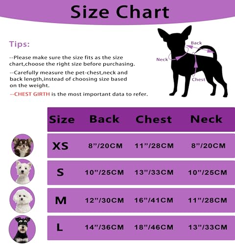 Image of Dog Sweaters for Small Dogs Fall Small Dog Sweater Winter Dog Clothes Turtleneck Knitted Cute Doggy Pullover Knitwear Warm Doggie Coat Puppy Cat Sweater Female (Purple,Medium)