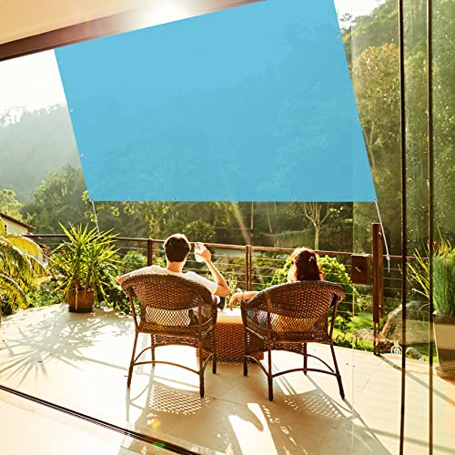Voile d'ombrage UV protection pour bloquer la chaleur sur un balcon exposé