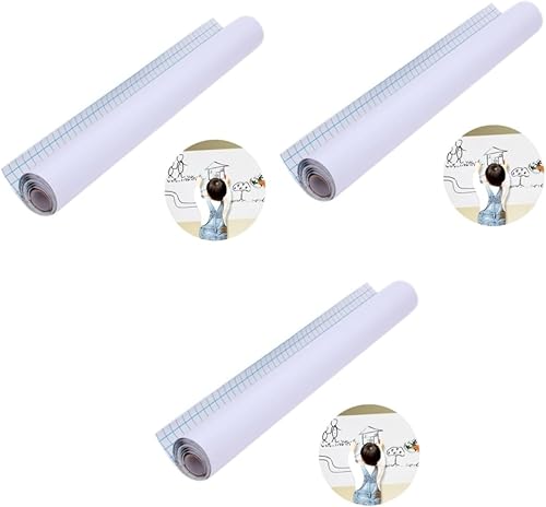 STOBOK 3pcs Pizarrones para Niños Blackboard Vinyl Sticker Stick on Chalkboard Wall Chalkboard for Kids Chalkboard Wall Decal Chalkboard Decal Kid