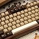 164 Tasten PBT Doubleshot Keycaps Braune Transluzente Tastenkappen Tastenkappen Fit für 61/64/87/104/108 Cherry Mx Schalter Mechanische Tastatur