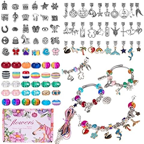 Charm Armband Kit, Bastelset Mädchen Geschenke Cover