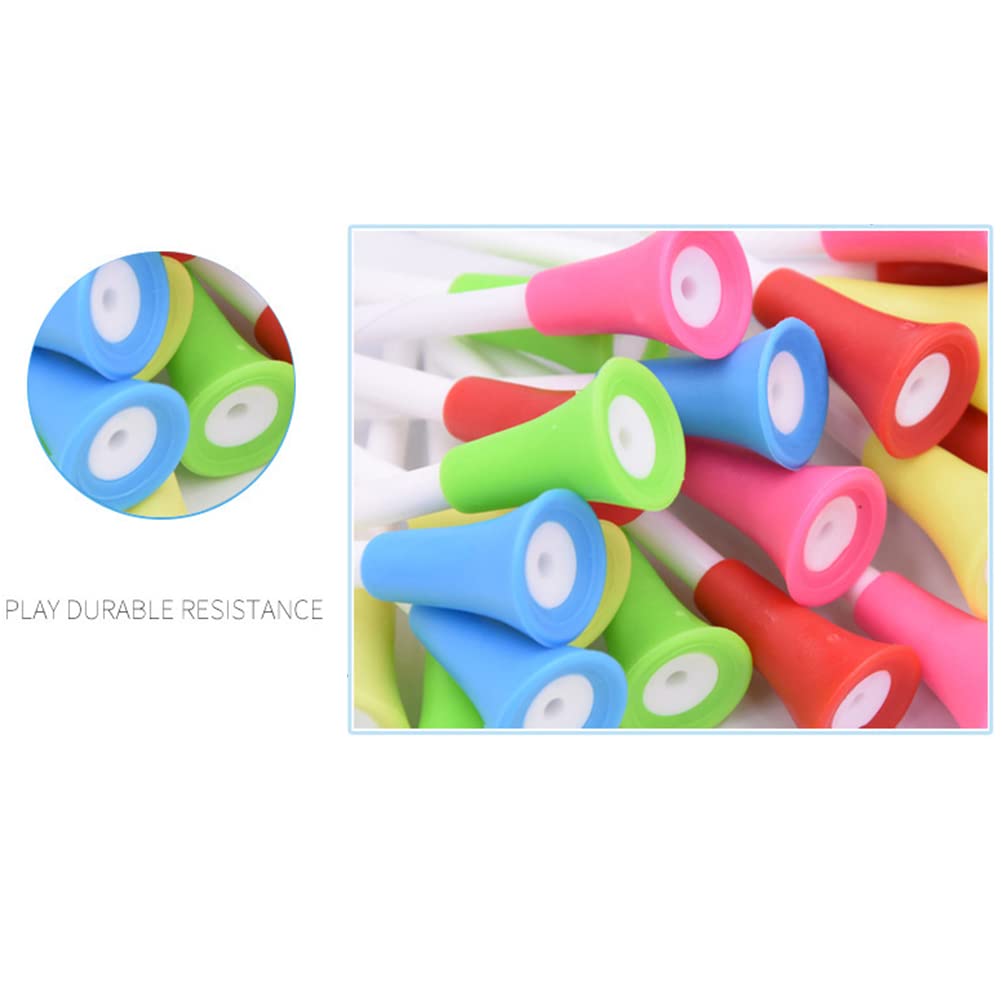 6 Stück Golf-Tees, Golf-Tee-Aufhänger, Golf-Tee mit Riemen, Golf-Tee-Halter für Driving Range und Übungsmatte