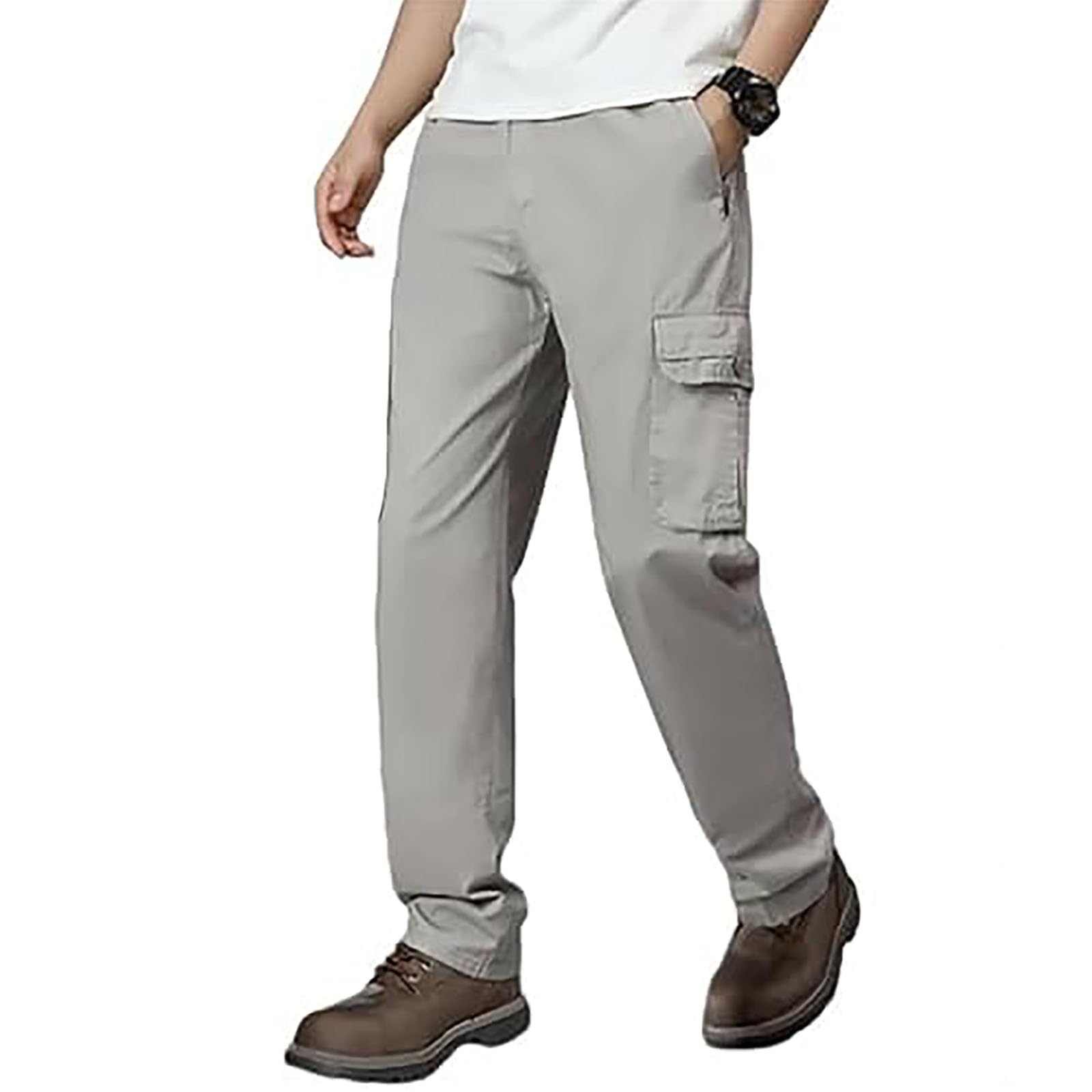 Flex Cargo Pants for Men, Flexrover - Ultra Comfort Flex Fit Cargo Pants, Multi-Pocket Durable Tactical Pants