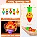 24PCS Light Up Spinning Tops Glow Party Favors for Kids 3-5 4-8 8-12 Christmas Goodie Bag Stuffers Birthday Return Gifts Classroom Treasure Box Toys Carnival Prize Fidget Spinner Bulk Toddler Boy Girl