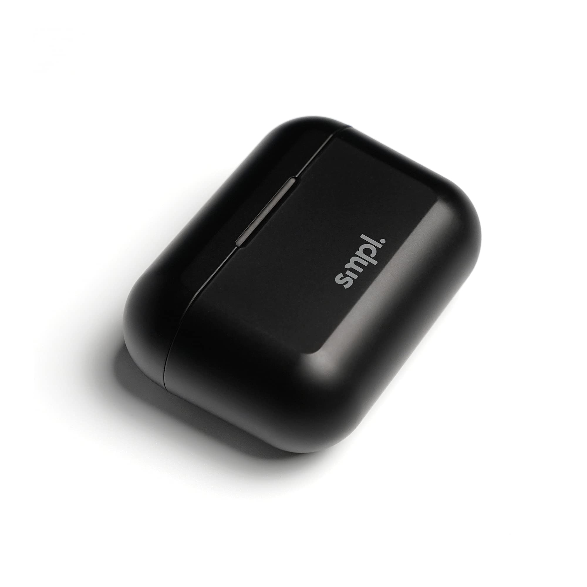 Smpl - Écouteurs intra-auriculaires à réduction active de bruit ANC, Bluetooth 5.0, 30 h de musique, synchronisation en 1 étape et contrôle tactile intelligent, avec boîtier de chargement, Noir