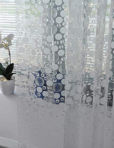 Rideau de douche imperméable transparent MU rideau de salle de bain