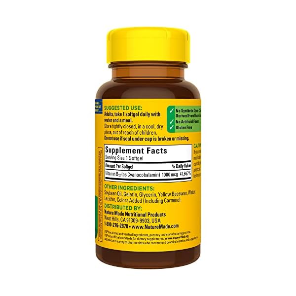 Nature Made Vitamin B12 1000 mcg Softgels - Image 9