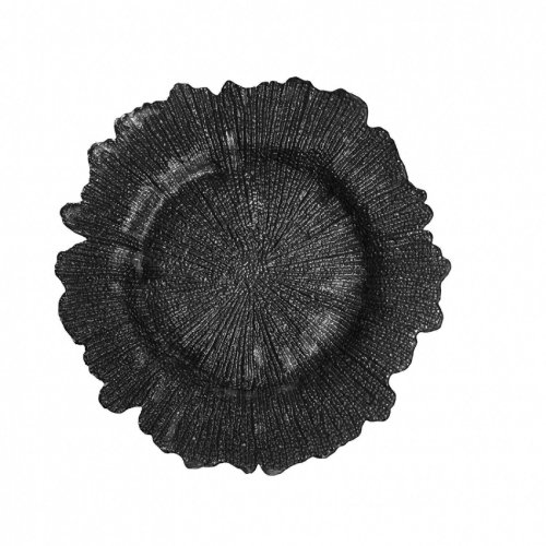 Buy Koyal Wholesale Bulk Flora Glass Charger Plates Starburst Charger Plates, Reef Charger