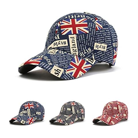 XGOPTS Union Jack Baseball Cap with UV Protection Cover