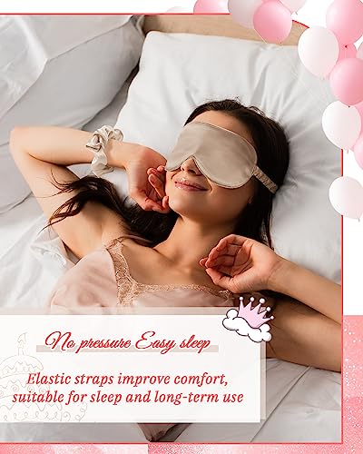 Image of Neer 21 Pcs Women Birthday Party Robe Set Queen Squad Kimono Satin Bathrobes with Eye Mask and Scrunchie for Birthday