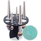 Kit: una solución única para la limpieza y el secado profesional de las brochas de maquillaje.Entonces ha encontrado el limpiador de brochas de maquillaje CINEEN.Nuestro set incluye un porta brochas, para secar sus brochas de maquillaje profesional de maquillaje y una almohadilla de limpieza de silicona.