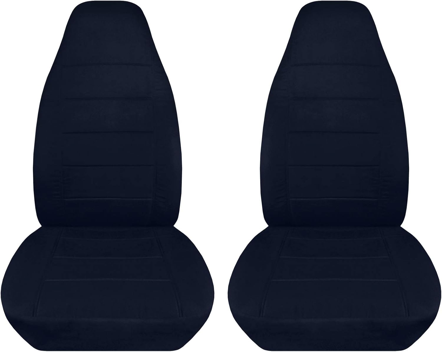 Totally Covers Solid Car Seat Covers Navy Blue Universal Fit Front Buckets