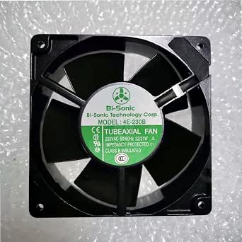 Bi-Sonic 4E-230B 02 12038 230VAC 21/21W 12CM Plug-in Metal Cooling Fan Bi-Sonic 4E-230B 02 12038 230VAC 21/21W 12CM Plug-in Metal Cooling Fan