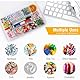 Taiyyi 24 Sortierboxen für Kleinteile 2er-Set Kleinteile Organizer Einstellbar Plastik Sortierbox Transparente Sortierboxen für Kleinteile Schmuck Schrauben Bügelperlen Ohrringe Perlen Nähgarn