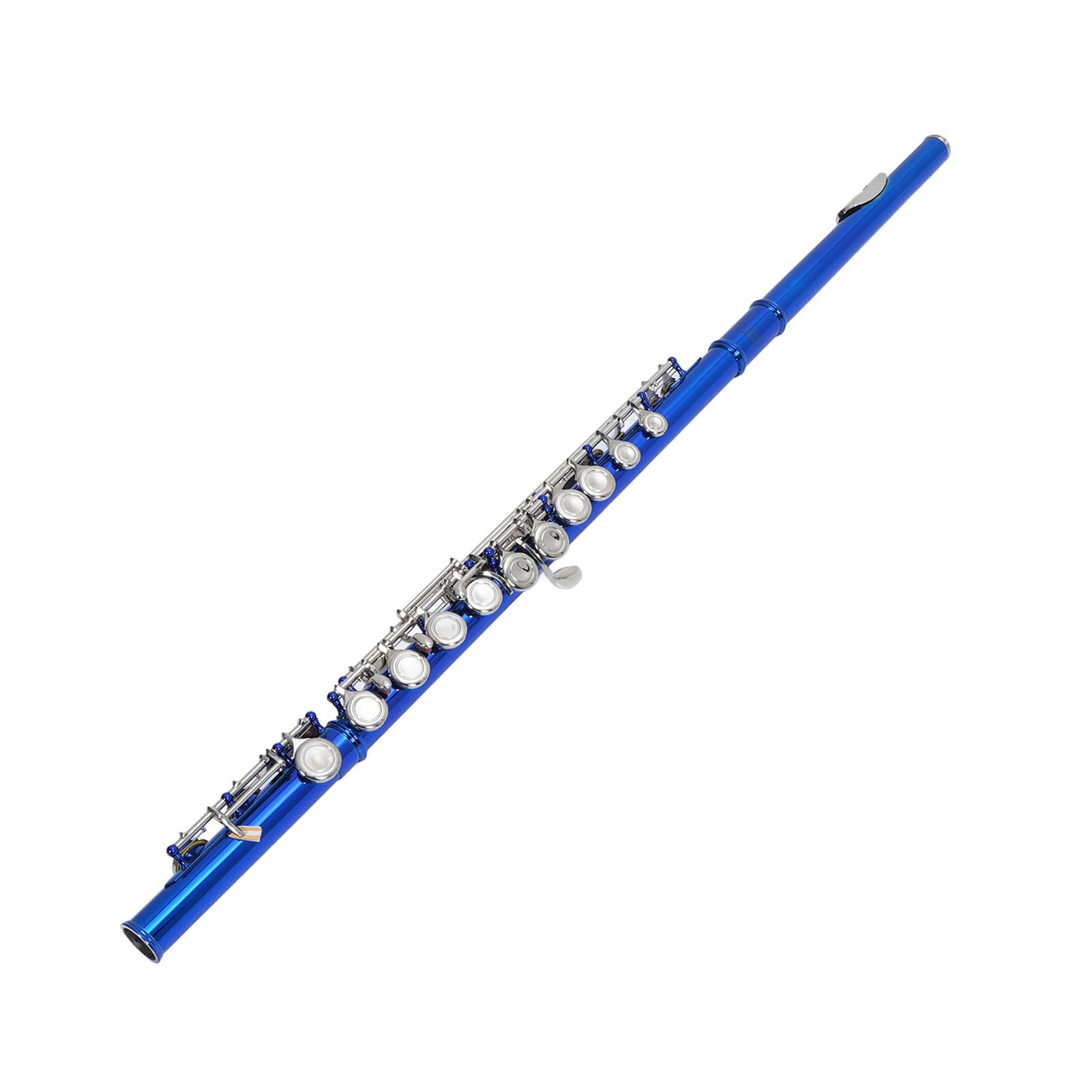 Qqmora Flauta C Cuproníquel Sonido Brillante Estudiantes Principiantes Agujero Cerrado Flauta de 16 Agujeros con Kit de Limpieza para Material Educativo Musical Cuproníquel