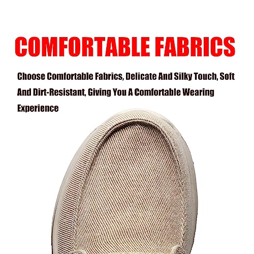 Men's Breathable Canvas Sport Shoe,Casual Men Loafers Comfortable Light Outdoor Sneakers Platform Non Slip Vulcanized Shoes3