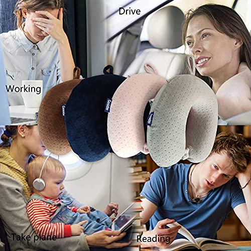 Gosider Neck Pillows For Sleeping Travel Pink Travel Pillow Comfortable U Shape Memory Foam Pillows Neck And Head Support Portable Travel Neck Pillow Suitable For Planes thumb #5