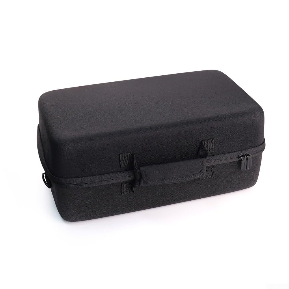 Custodia rigida in EVA per PS5 Pro e console sottili, custodia portatile multifunzione con cerniera di sicurezza, organizer protettivo da viaggio per accessori da gioco (grigio)