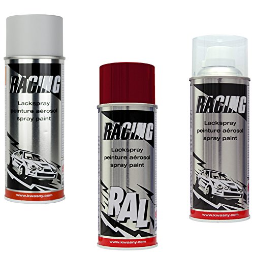KWASNY_bundle LACKIERSET UNIVERSAL GRUNDIERUNG +LACKSPRAY RAL 3003 RUBINROT+2-Schicht-KLARLACK