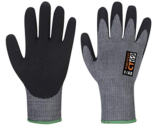 Portwest - CT AHR+ Foam Nitrile Cut Resist Glove (1 Pair Pack) Grey XXL