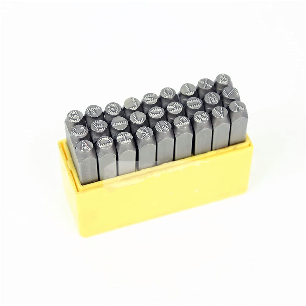 6/7/8/10mm A-Z Dotted steel seal,car chassis Steel word punch