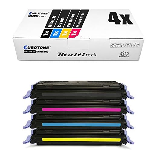 4 x ombyggda tonerset för Canon LBP-5000/-5100 EP707 set (alla 4 färger)