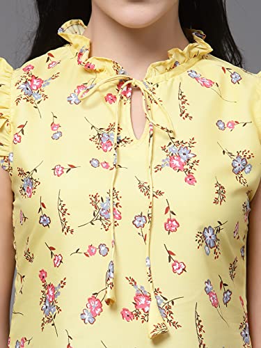 Image of OOMPH! Women's Crepe Floral Relaxed Fit Shirt