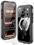 Picture of GOLDJU 2025 New Magnetic for iPhone 17 Pro Case-Waterproof, Built-in Screen & Camera Protector-IP68 Underwater Full Body 16FT Military Dropproof Shockproof Case for 17 Pro 6.3''- Black