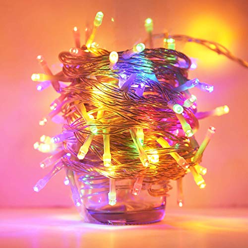 Cadena de luces LED para interior y exterior para árbol de Navidad, fiesta, jardín, dormitorio, Halloween, electricidad al aire libre