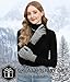 FZ FANTASTIC ZONE Women's Winter Touchscreen Wool Magic Gloves Warm Knit Fleece Lined for Women