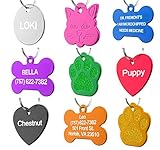 Dr. Fremont's Pet ID Tag Custom for Dog Cat Personalized | Many Shapes and Colors to Choose from |...