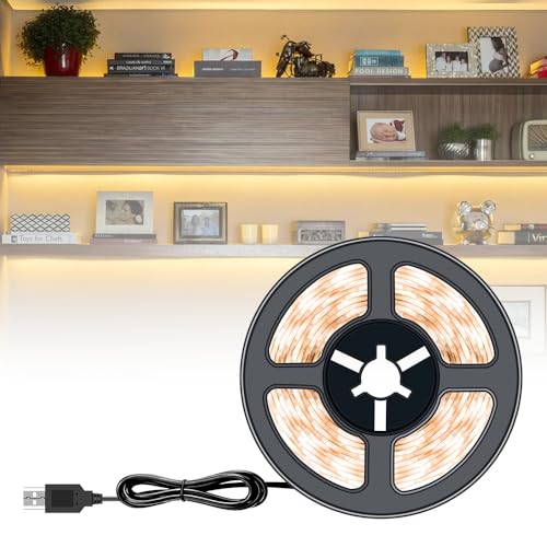 Tira LED USB 100 cm luz cálida 3000K flexible miniatura 1