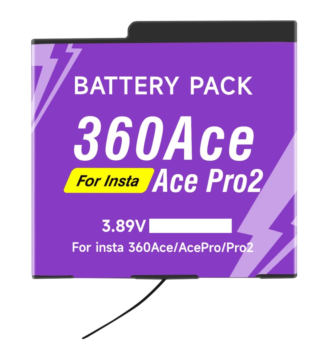 Audiosystem Batteria per Videocamera INSTA360 ACE/ACE PRO/ACE PRO2 ACE PRO-002 Con Capacità Originale 1840MaH Ricambio Sostituzione