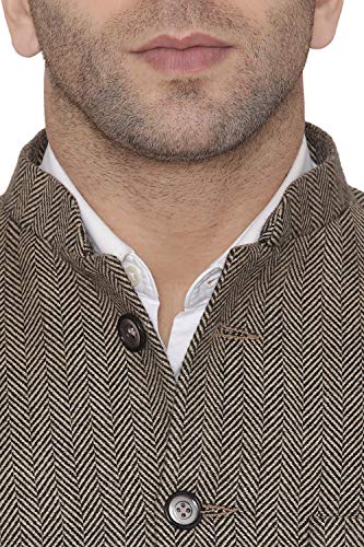 Image of WINTAGE Mens Tweed Wool Bandhgala
