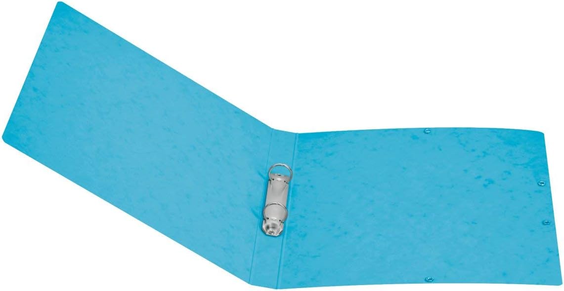 Herlitz 50024858 Ring Binder A4 2 Ring Mechanism Spine Width 25 mm Filling Height 14 mm Colorspan Pack of 5 Light Blue